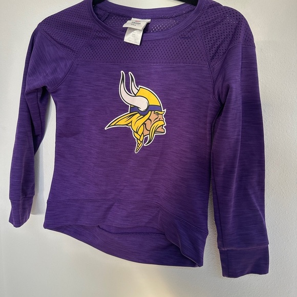 Kids Purple Vikings Long Sleeve Shirt - Picture 1 of 4